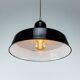 Industrial Black Metal Lamp with Visible Patina