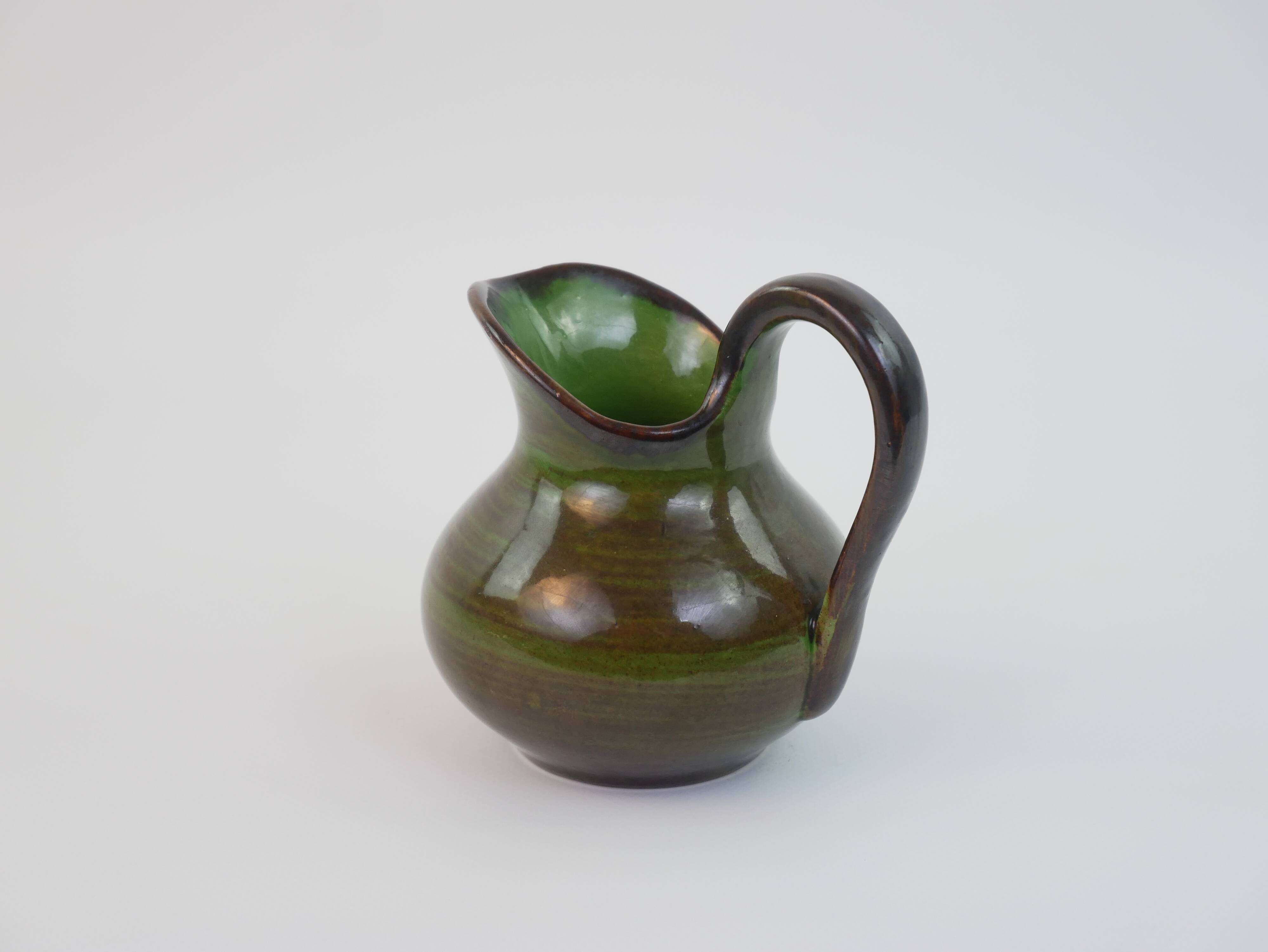 Petite verseuse / Saucière Saint Clément verte