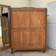 Armoire parisienne art déco chêne massif brut