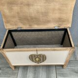Vintage toy chest with removable heart