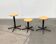 Vintage German industrial workshop stools, set of 3