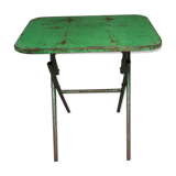 Painted metal folding table
