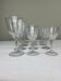 Service of antique engraved glasses