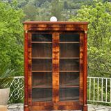 Empire Style Mahogany Display Cabinet/Bookcase, 19th Century