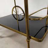 Vintage golden brass rolling service