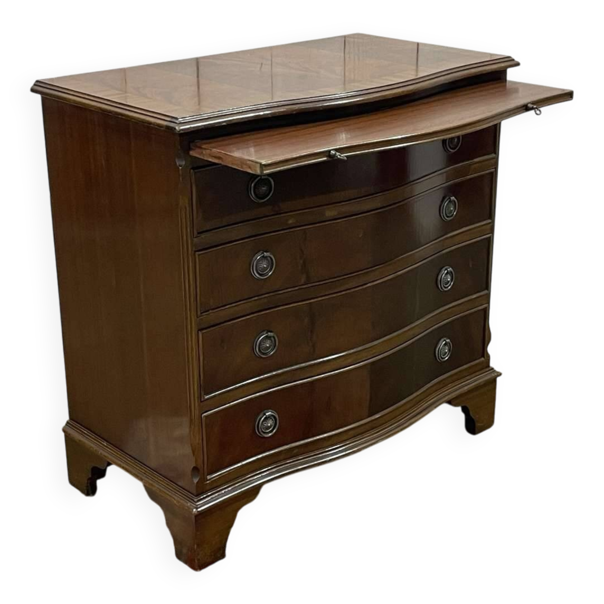 English mahogany commode from the 1950s.