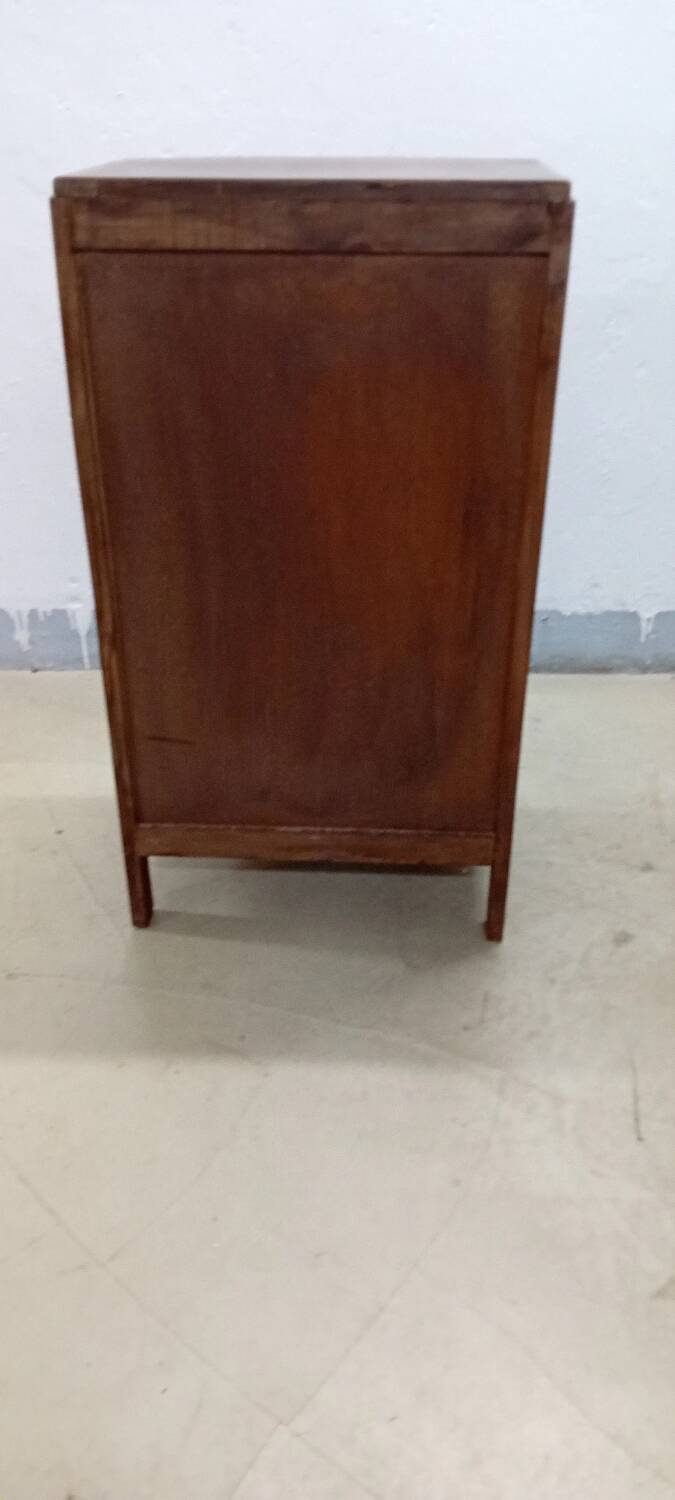 Scandinavian bedside chest of drawers mid-century vintage compass feet