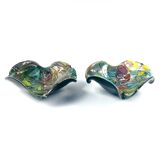 Pair of Tutti Frutti Murano Glass Bowls by Dino Martens, Italy, 1950s