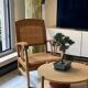 Colonial armchair - teak and bamboo