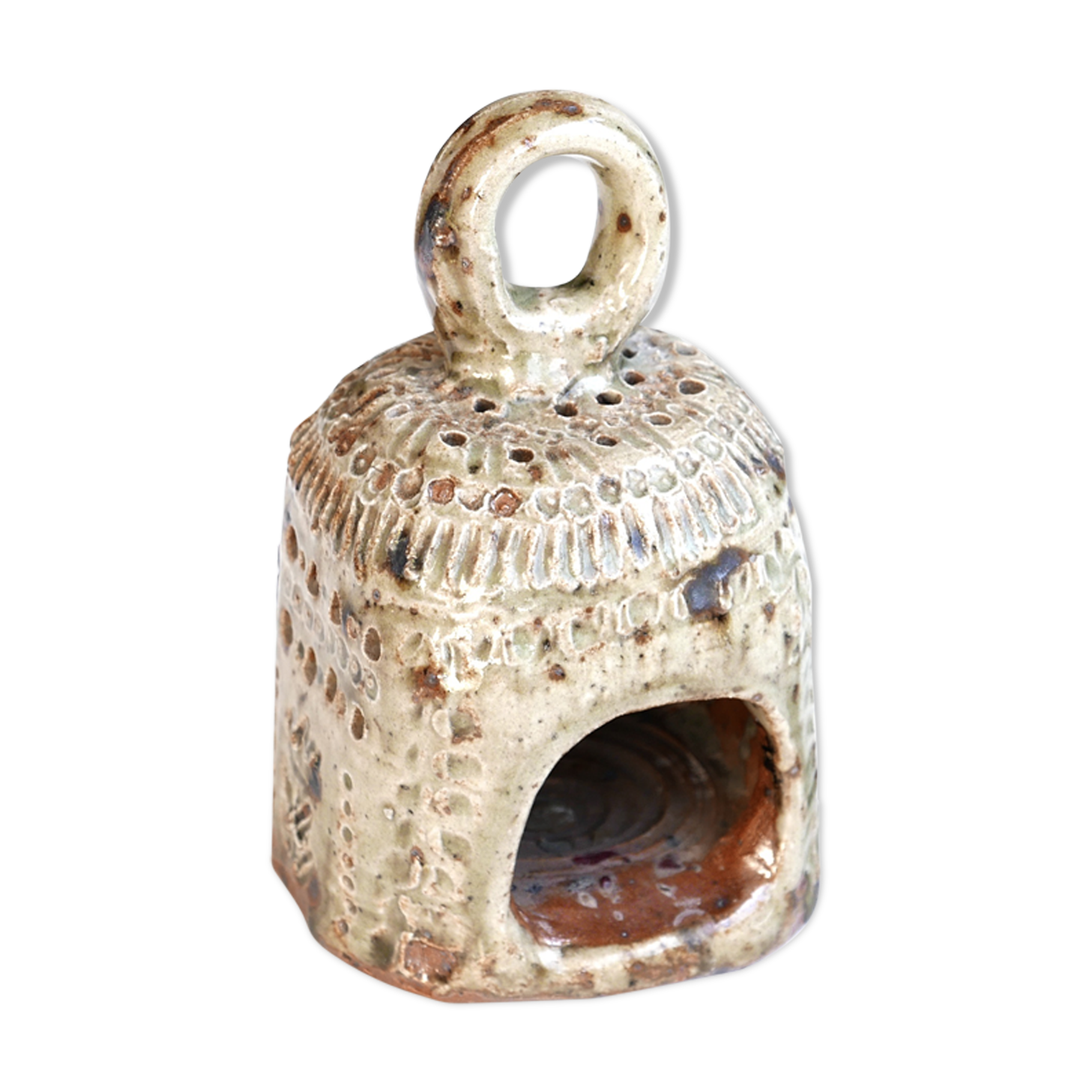 Barbara Delfosse sandstone photophore, La Borne, 1960s