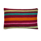 Vintage turkish kilim cushion cover, 30 x 50 cm