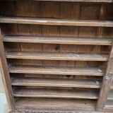 Old collector's wall display case in Burmese teak