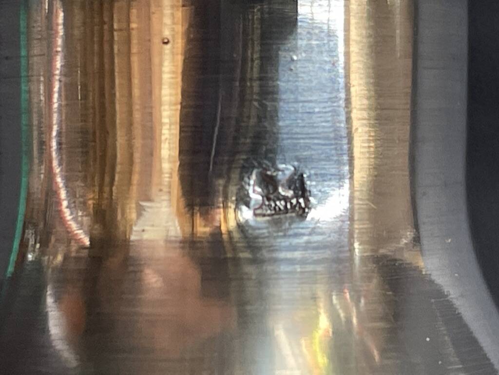 Pique-fleurs - Silver metal and glass