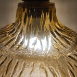 Amber glass pendant, iridescent gold, vintage 1960-70.