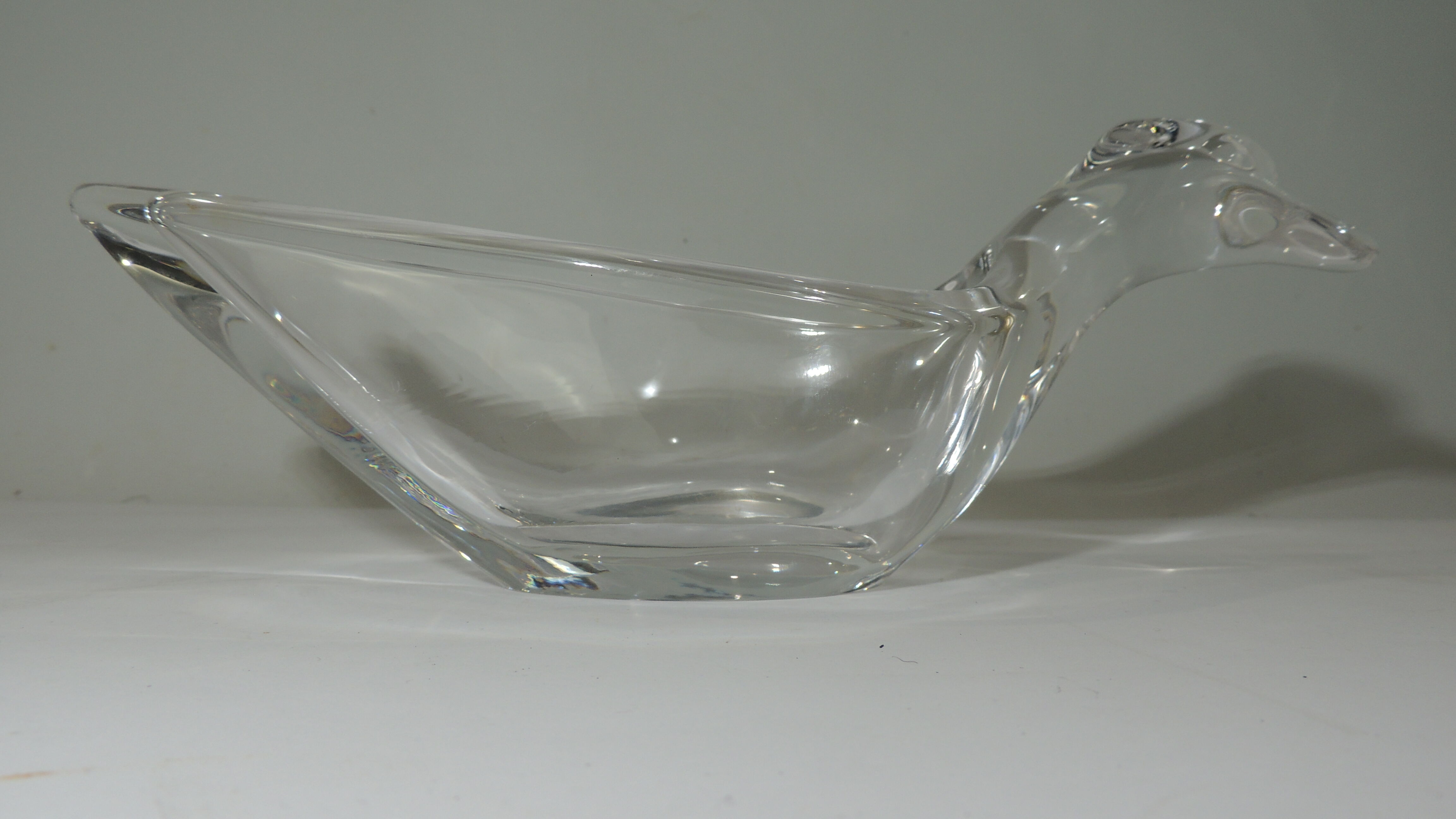 Vide poche « canard » de Vannes cristal vintage