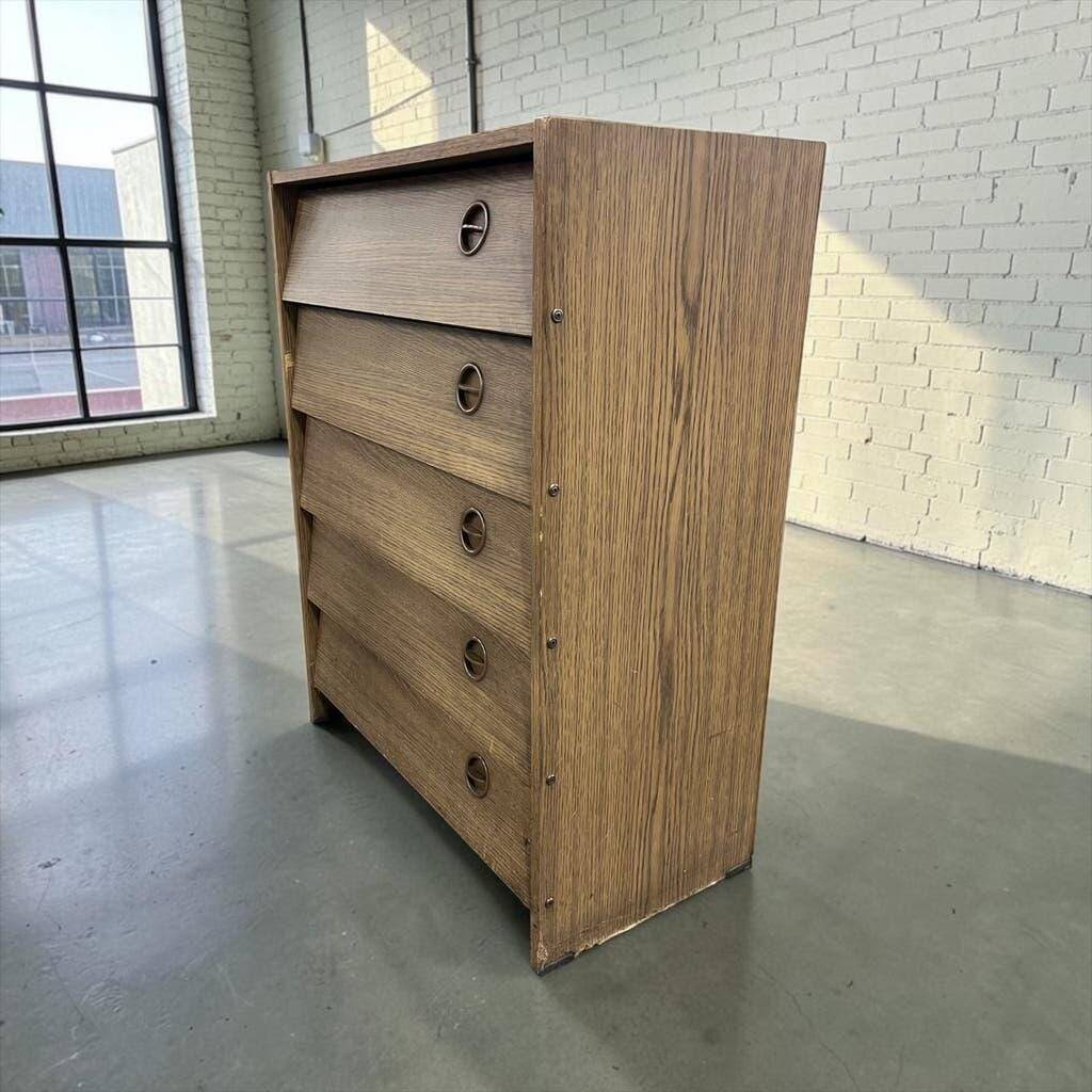Vintage wooden shoe cabinet / drop-leaf cabinet