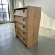 Vintage wooden shoe cabinet / drop-leaf cabinet