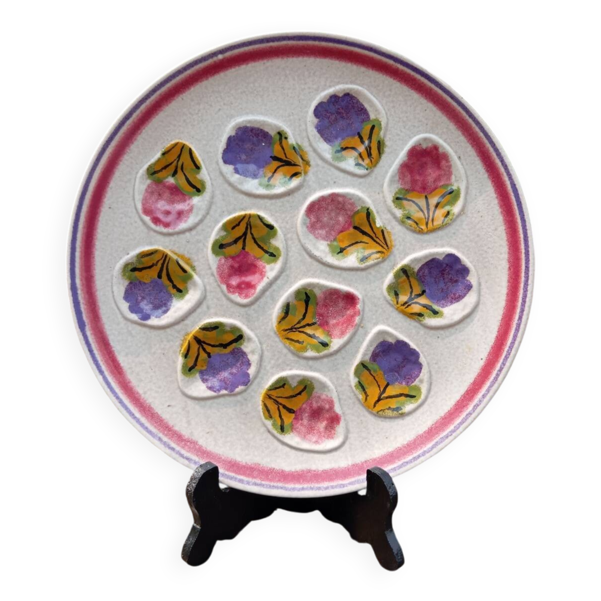 Oyster dish with flower decoration from Ninon de MBFA - Pornic