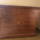 Old chest of drawers restored golden copper color