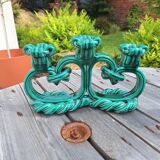 Pair of ceramic candlesticks