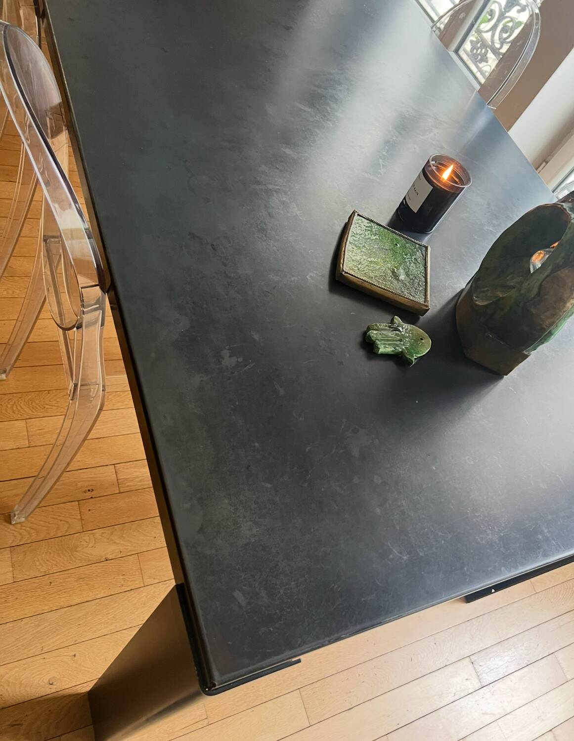 Zeus rectangular table, Big Irony metal / Maurizio Peregalli, 2000