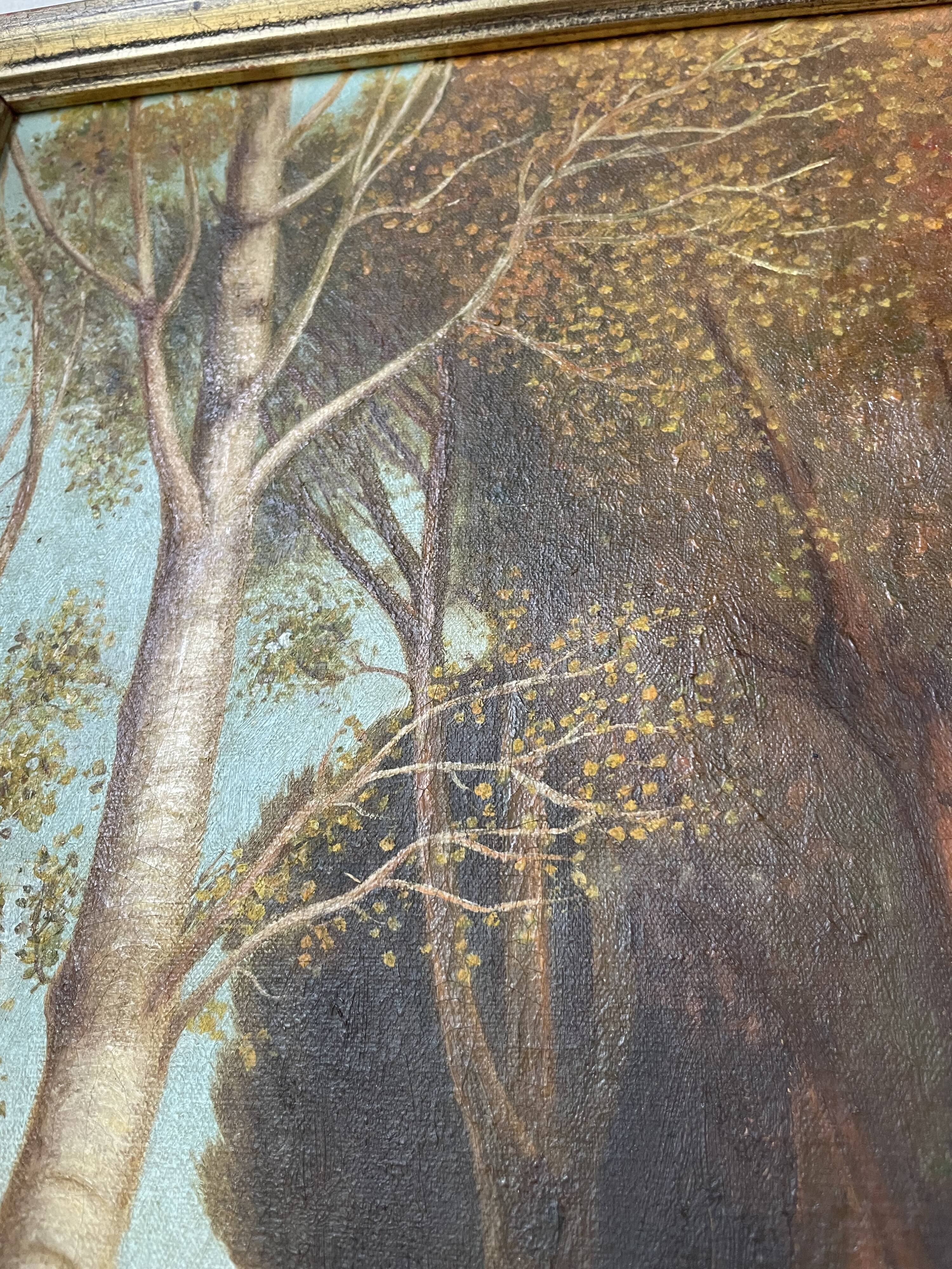 Oil on canvas The Sacred Grove