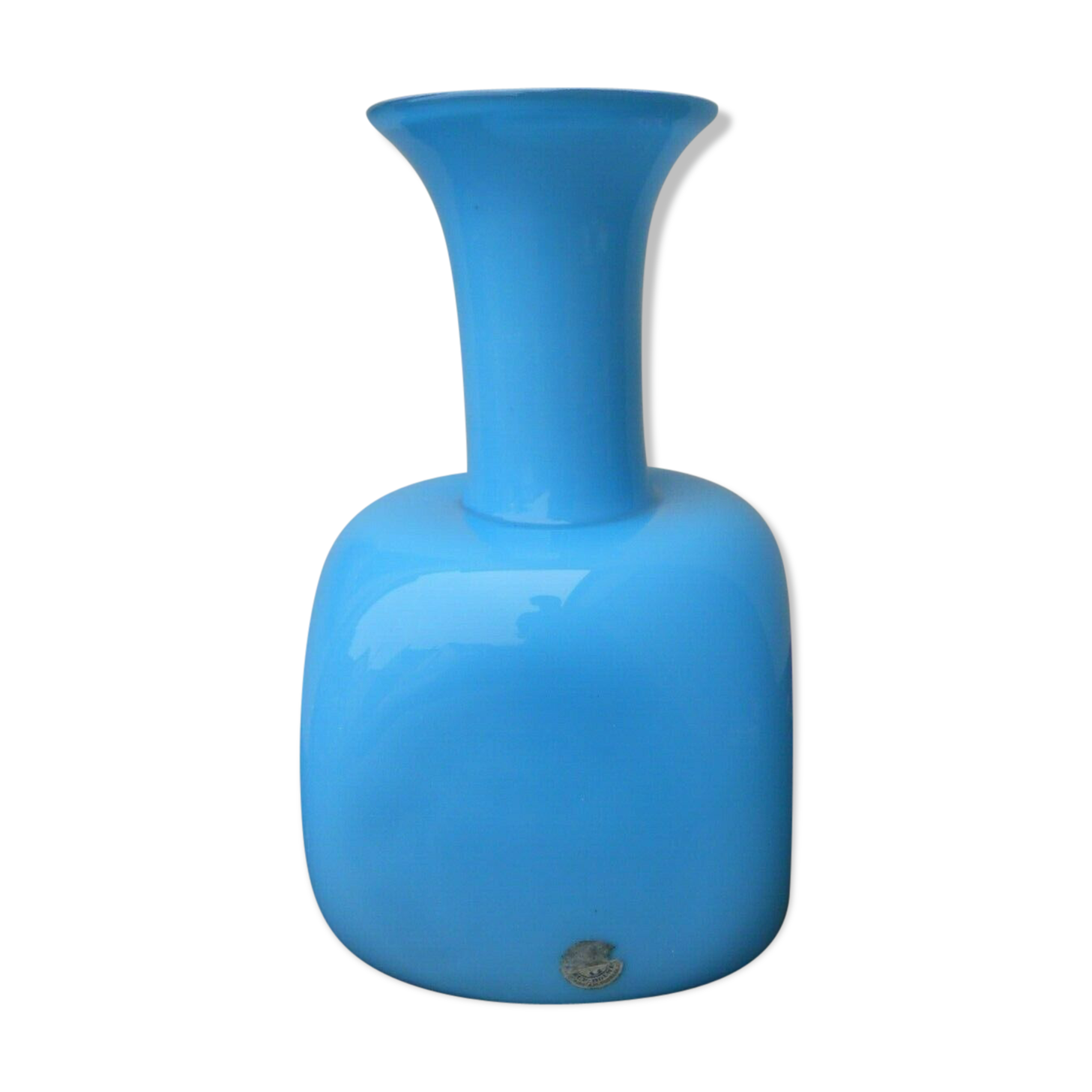 Vase turquoise verre