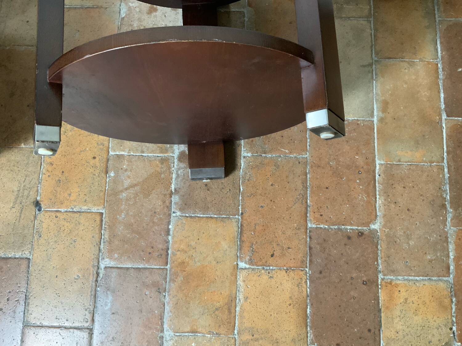 Pair of pedestal tables