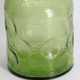 Green bottle made of old glass
