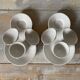 Antique porcelain egg cups Mehun