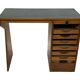 Art Deco desk, minimalist design in oak, unique 40s design, Netherlands.