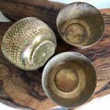 Brass trinket bowls set