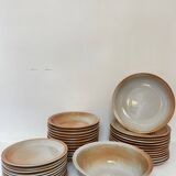 Vintage stoneware service, 38 pieces, 1970.