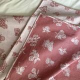 Large rectangular cotton damask tablecloth