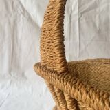 Panier en corde vintage