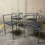 Rodney Kinsman Series of 4 Postmodern Chairs, Bieffeplast 1980