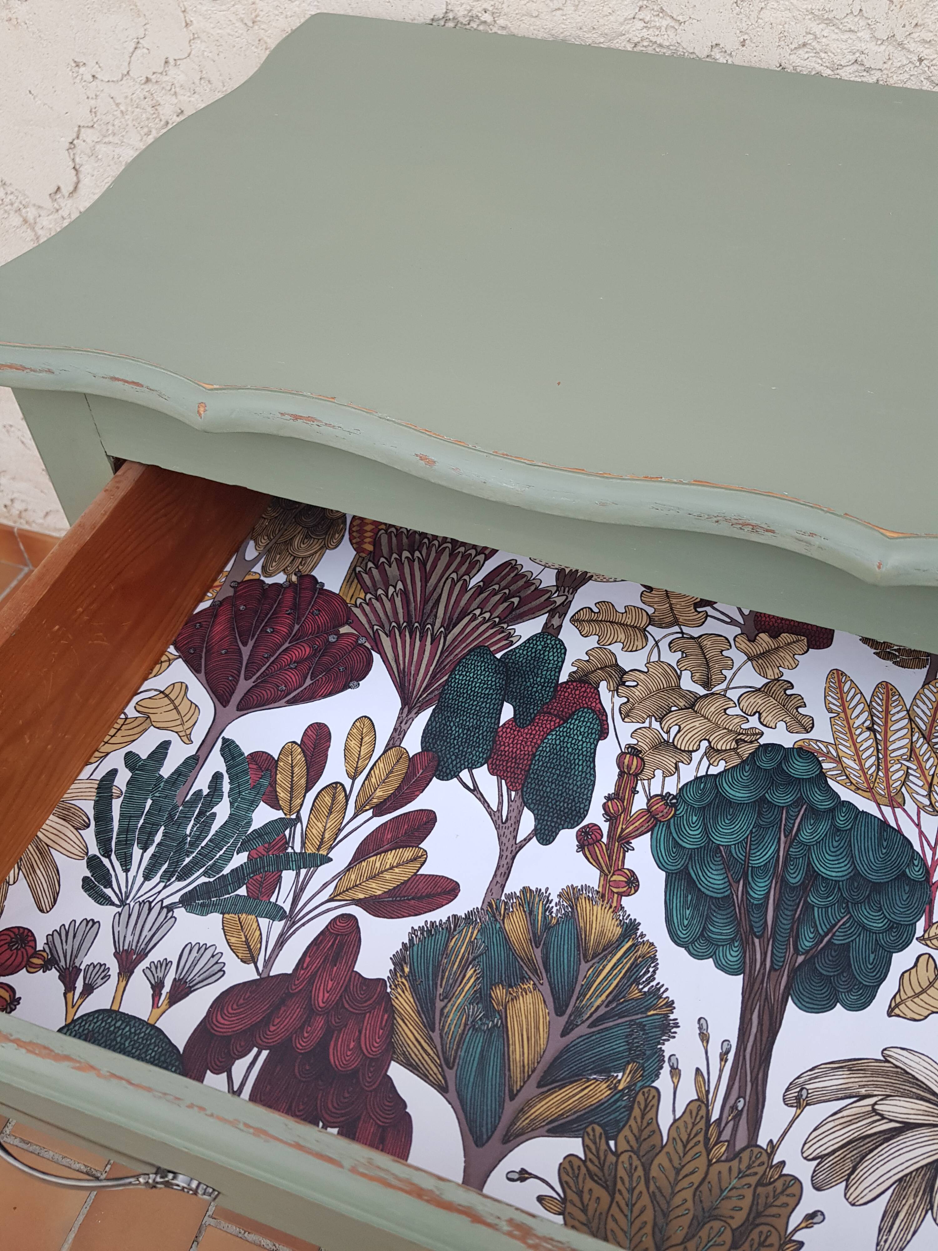Sage green chest of drawers