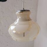 Vintage marbled Murano glass pendant light.