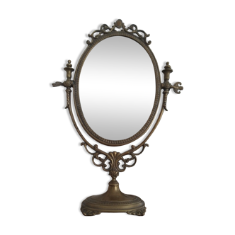 Brass psyche mirror