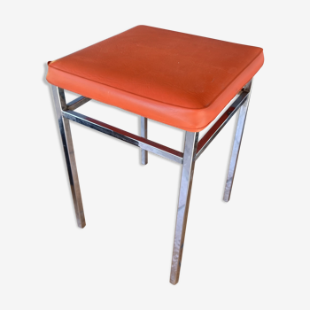 Orange vintage stool