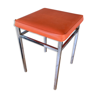 Orange vintage stool