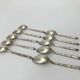 Box set 10 spoons a moka ercuis metal argente louis xvi bamboo baguette