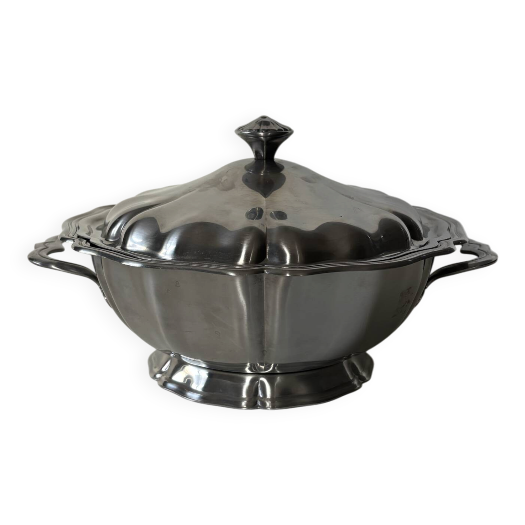Plat couvert en inox Guy Degrenne 