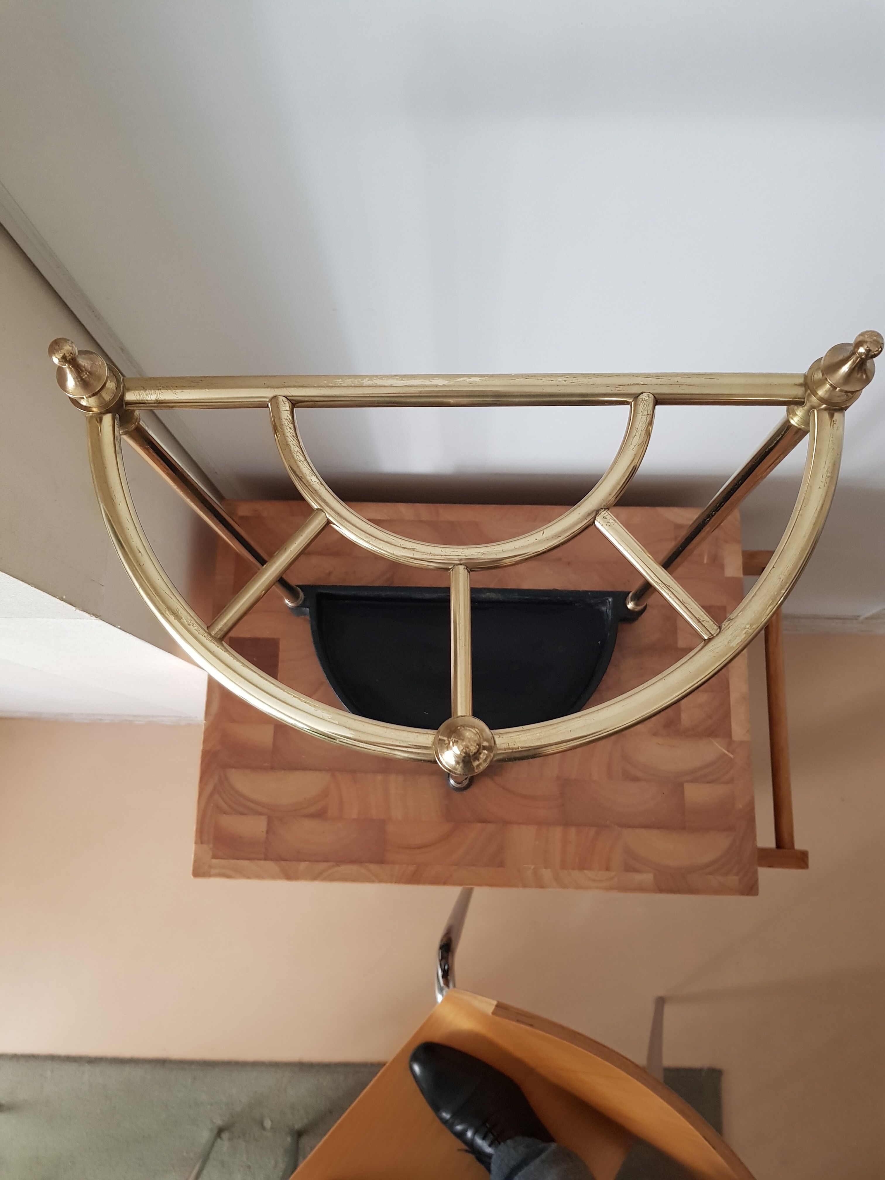 Brass umbrella holder