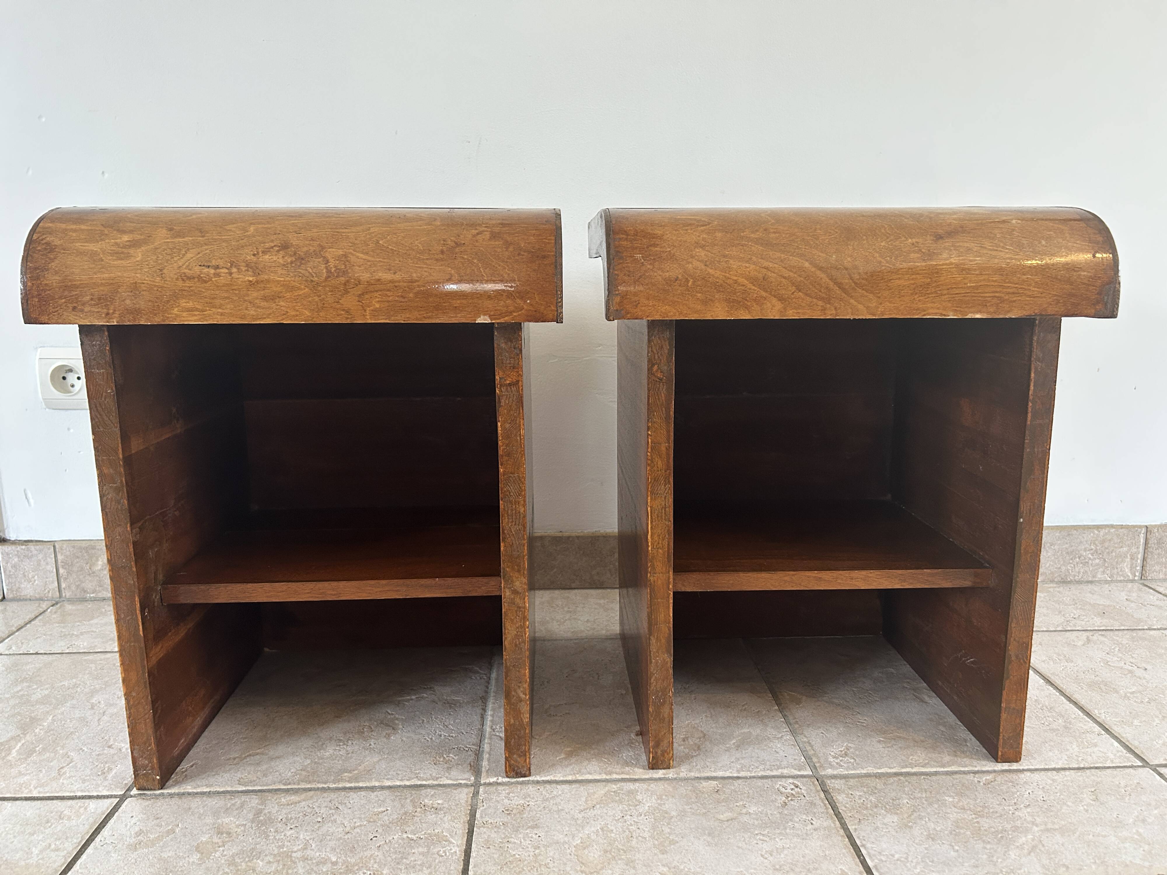 Pair of Art Deco bedside tables