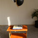 Beech wood coffee table, restored, Italy 50s