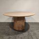 Round italian marble dining table 1970s