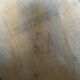 Tabouret ancien bois blanc hasselberger