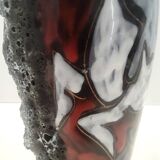Vintage Fat Lava Earthenware Vase by Giulianelli for Ceramiche San Marino