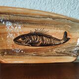 Plat à poisson en faïence de R. Delarue Desvres